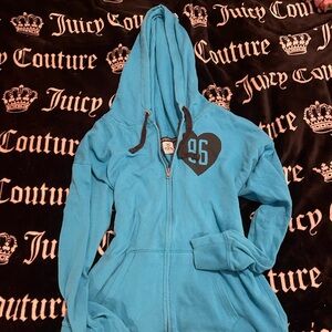 Victoria's Secret Pink Blue Zip-Up Jacket